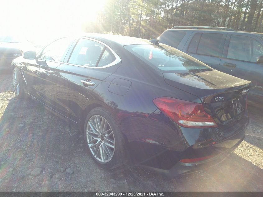 2020 GENESIS G70 2.0T KMTG34LA1LU049787