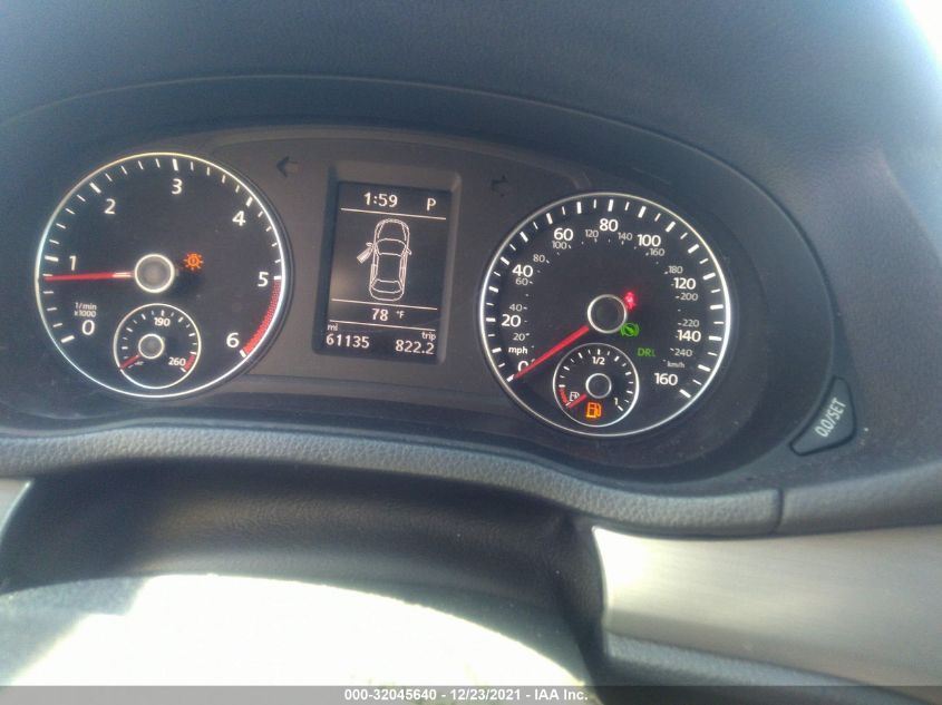 2014 VOLKSWAGEN PASSAT TDI SE W/SUNROOF 1VWBN7A34EC015227