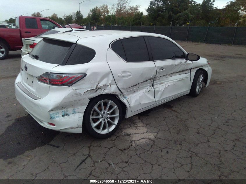 2013 LEXUS CT 200H HYBRID JTHKD5BHXD2166614