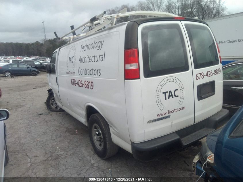 2017 CHEVROLET EXPRESS CARGO VAN 1GCWGAFF6H1342498