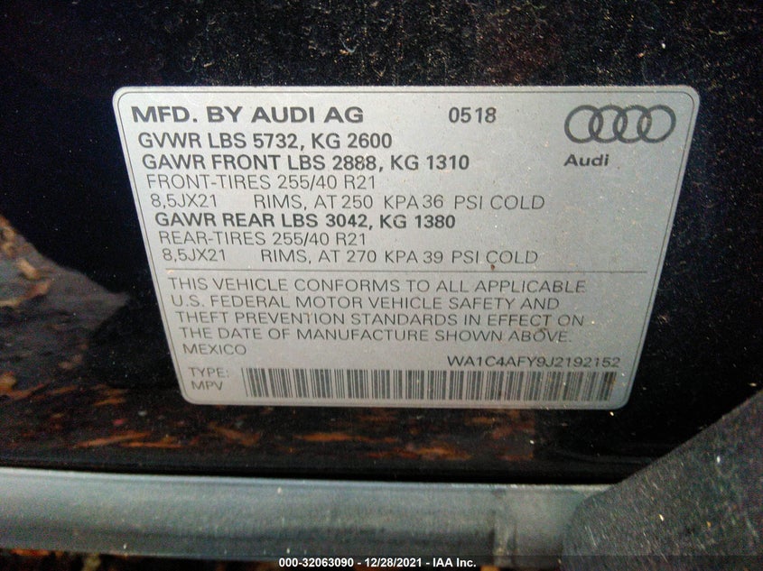 Audi Sq5 2018