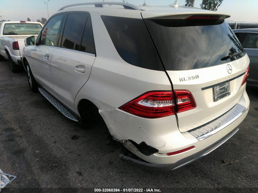 2013 MERCEDES-BENZ M-CLASS ML 350 4JGDA5JB3DA163331