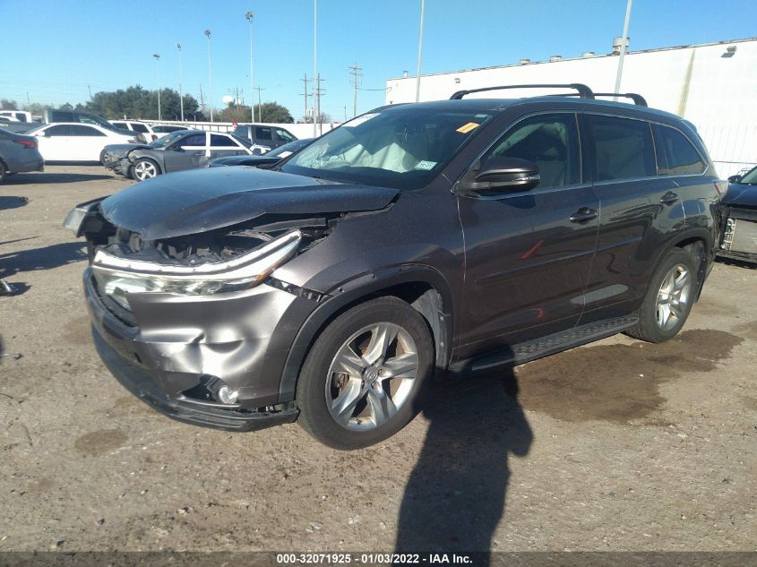 2015 TOYOTA HIGHLANDER LIMITED 5TDYKRFH9FS120156