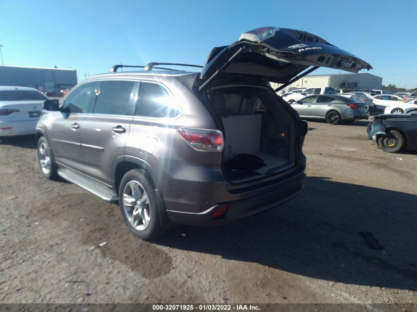 2015 TOYOTA HIGHLANDER LIMITED 5TDYKRFH9FS120156