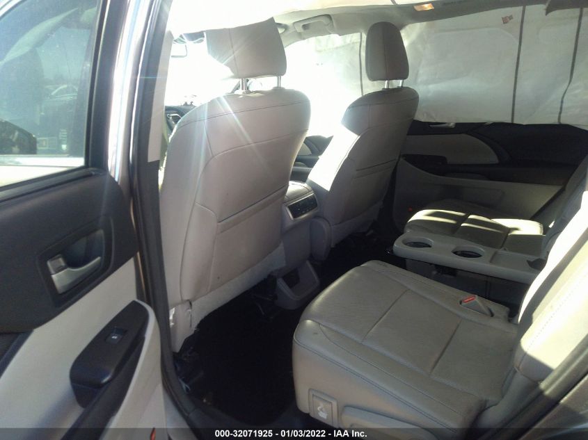 2015 TOYOTA HIGHLANDER LIMITED 5TDYKRFH9FS120156