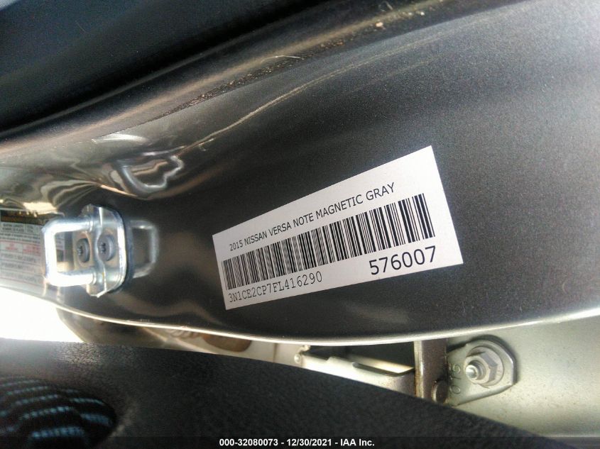 2015 NISSAN VERSA NOTE SV 3N1CE2CP7FL416290