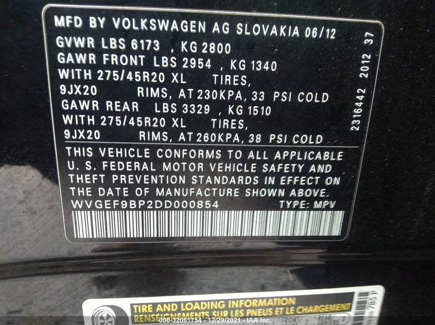 Volkswagen Touareg 2013