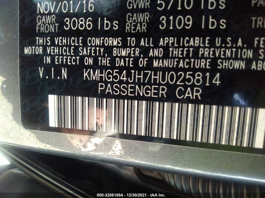 2017 GENESIS G90 5.0L ULTIMATE KMHG54JH7HU025814