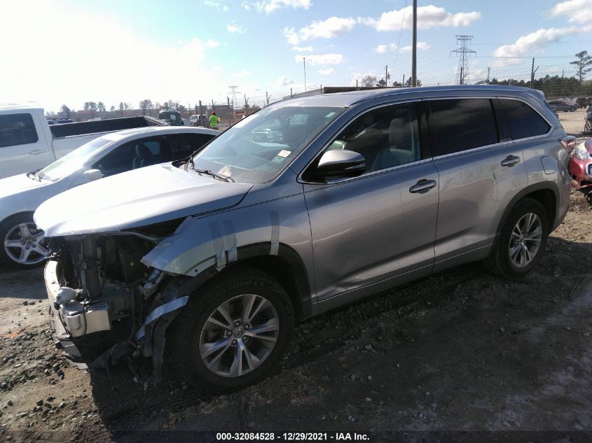 2014 TOYOTA HIGHLANDER XLE 5TDKKRFH9ES017159
