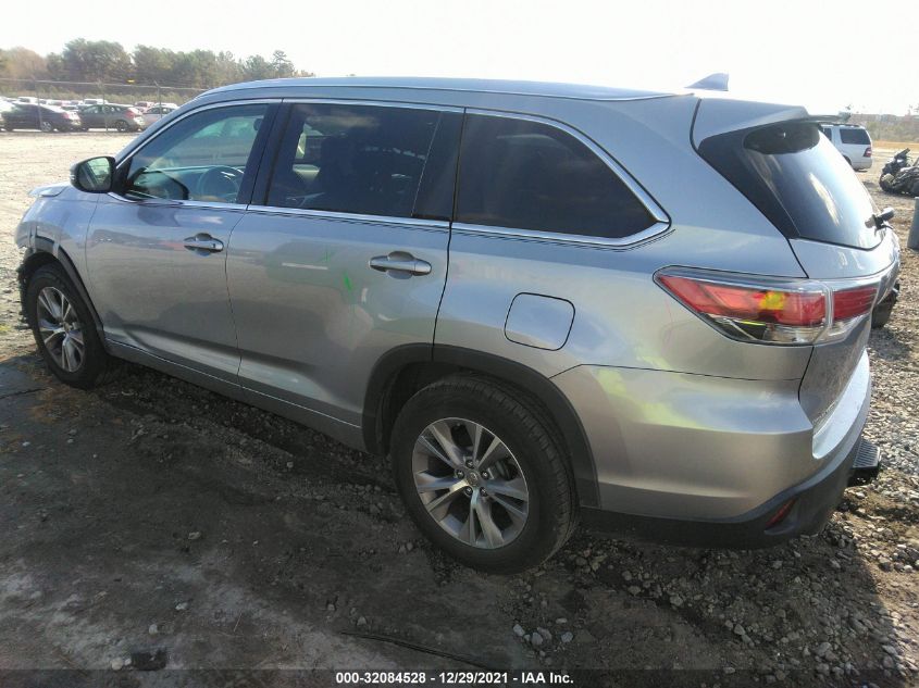 2014 TOYOTA HIGHLANDER XLE 5TDKKRFH9ES017159