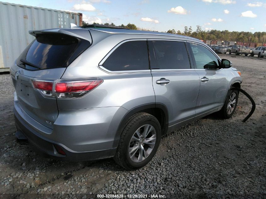 2014 TOYOTA HIGHLANDER XLE 5TDKKRFH9ES017159