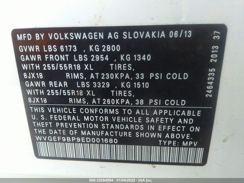 Volkswagen Touareg 2014
