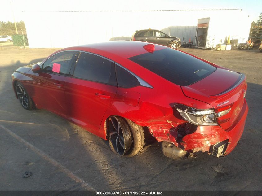 2019 HONDA ACCORD SEDAN SPORT 1.5T 1HGCV1F33KA020781