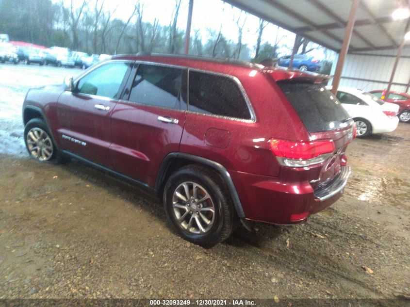 2016 JEEP GRAND CHEROKEE LIMITED 1C4RJFBG8GC409020
