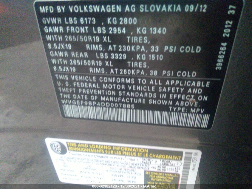 Volkswagen Touareg 2013
