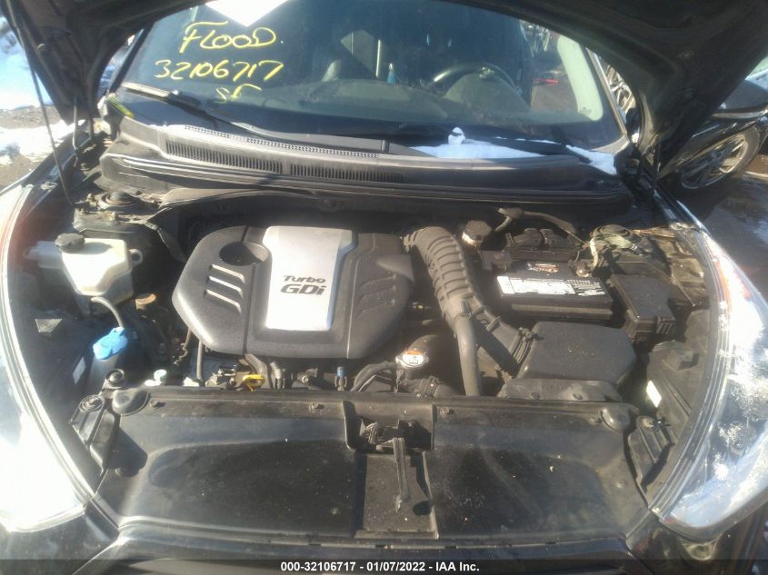 2013 HYUNDAI VELOSTER TURBO W/BLUE INT KMHTC6AE2DU099853
