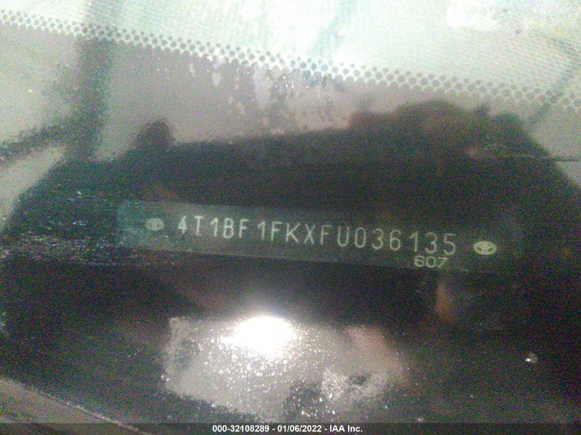 2015 TOYOTA CAMRY XLE/SE/LE/XSE 4T1BF1FKXFU036135