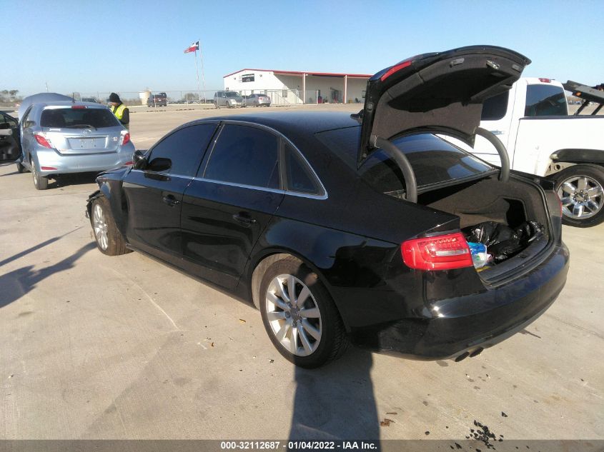 2013 AUDI A4 PREMIUM WAUAFAFL4DN008778