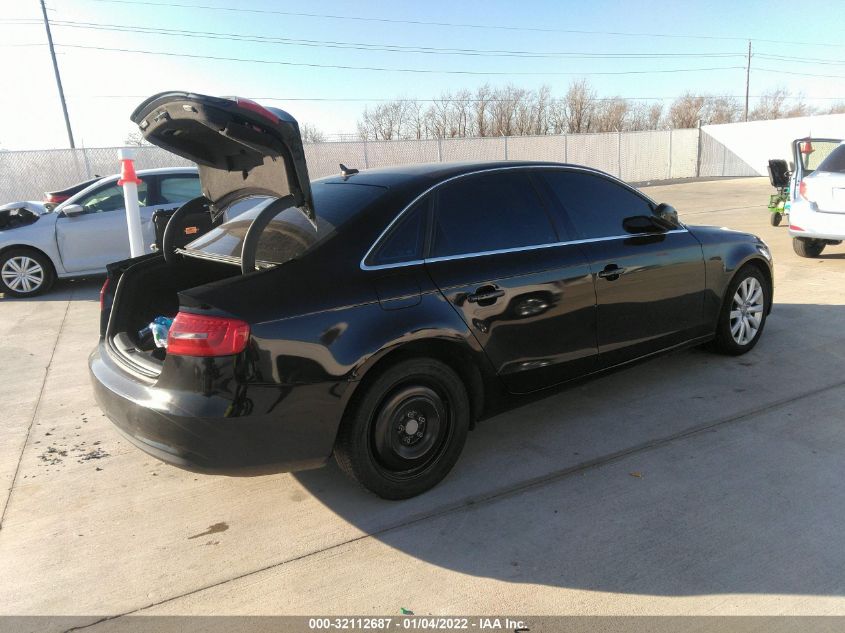 2013 AUDI A4 PREMIUM WAUAFAFL4DN008778