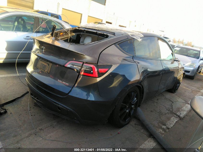 2020 TESLA MODEL Y LONG RANGE/PERFORMANCE 5YJYGDEF3LF013320