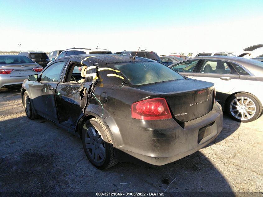 2013 DODGE AVENGER SE 1C3CDZAB1DN730809