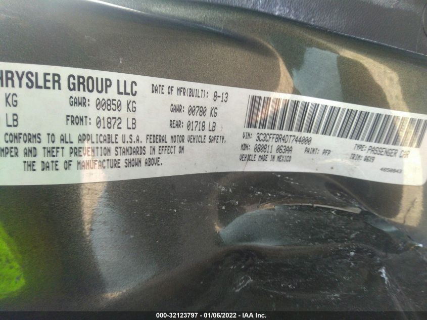 2013 FIAT 500 SPORT 3C3CFFBR4DT744000