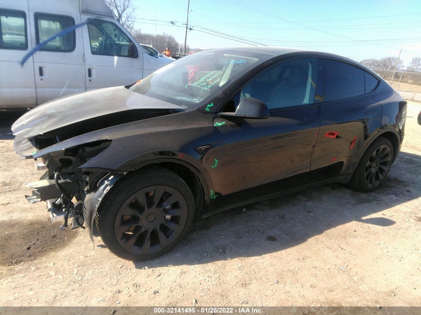 2021 TESLA MODEL Y VIN: 5YJYGDEE3MF256425