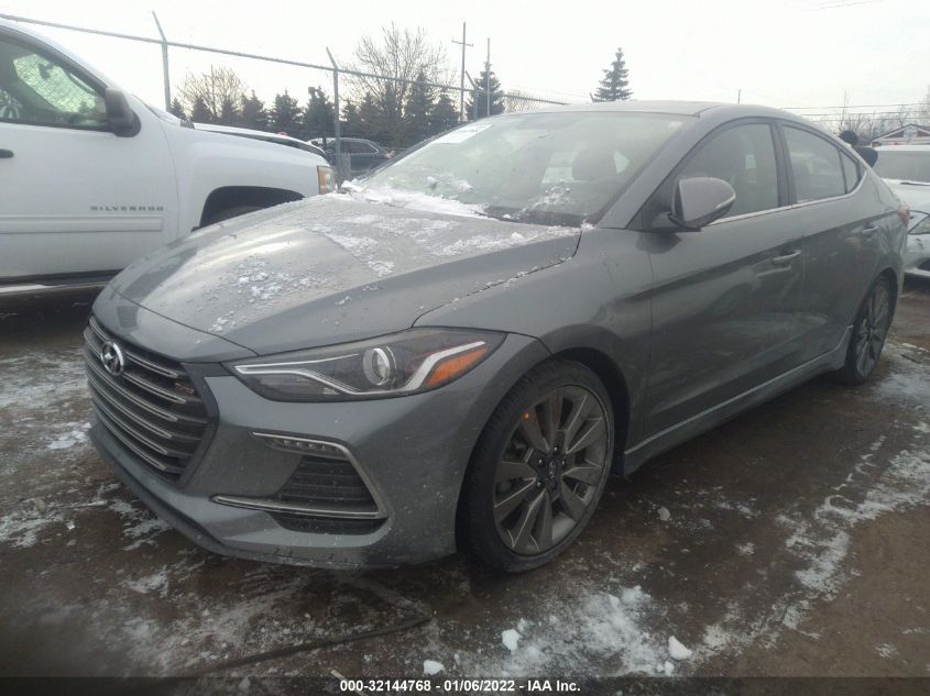 2018 HYUNDAI ELANTRA SPORT KMHD04LBXJU511873