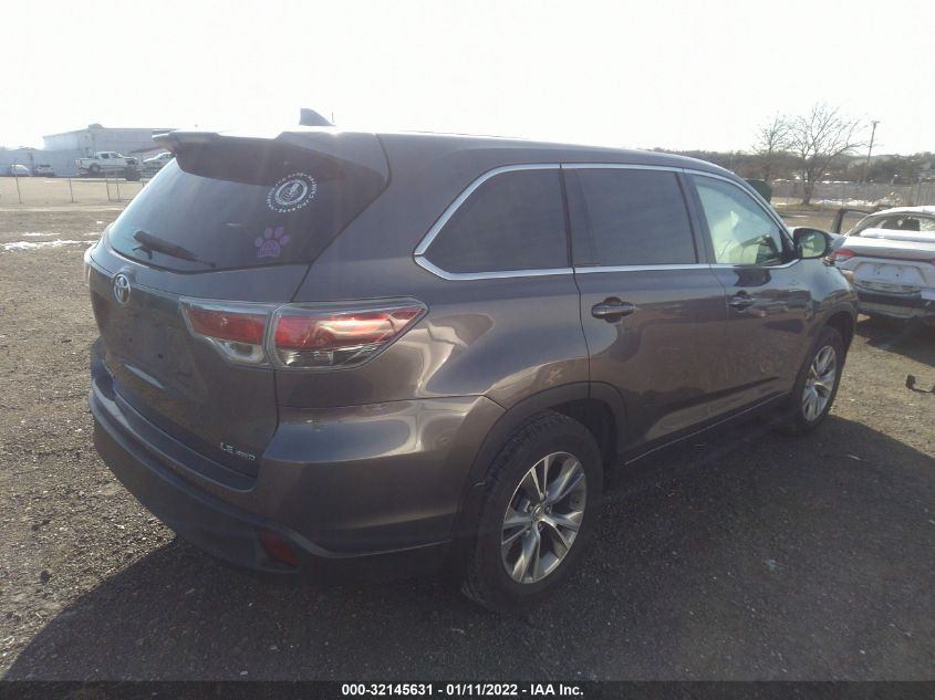 2015 TOYOTA HIGHLANDER LE 5TDBKRFH1FS222525