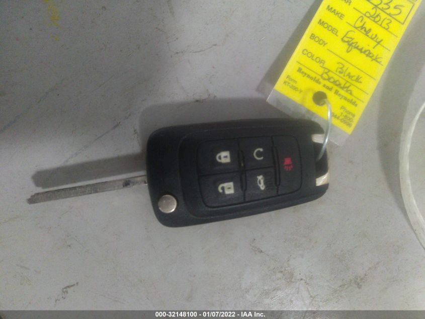 2013 CHEVROLET EQUINOX LT 2GNALDEK1D6362033