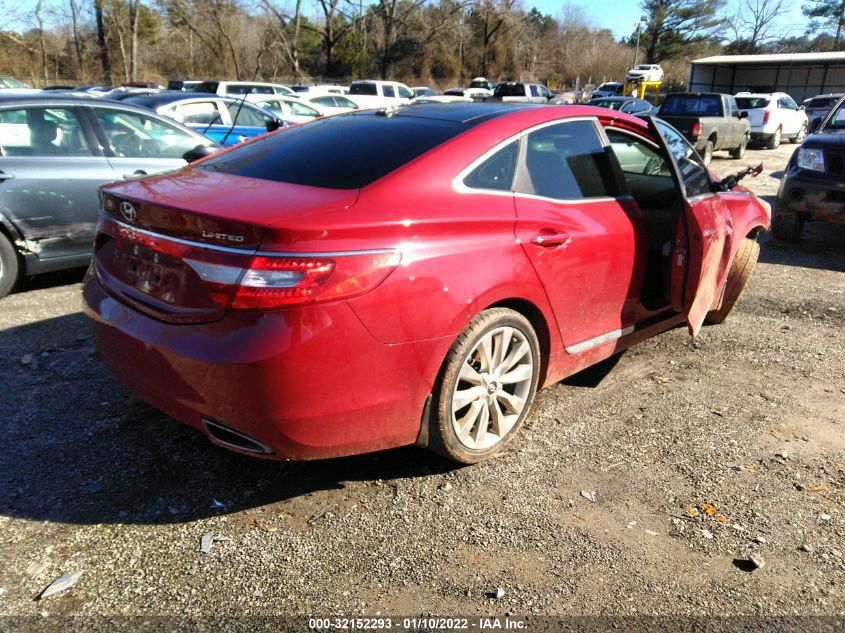 2014 HYUNDAI AZERA LIMITED KMHFH4JG5EA414507