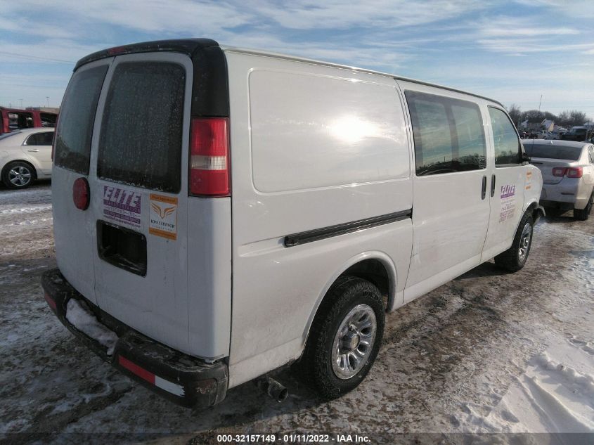 2013 CHEVROLET EXPRESS CARGO VAN 1GCSGAFX3D1170884