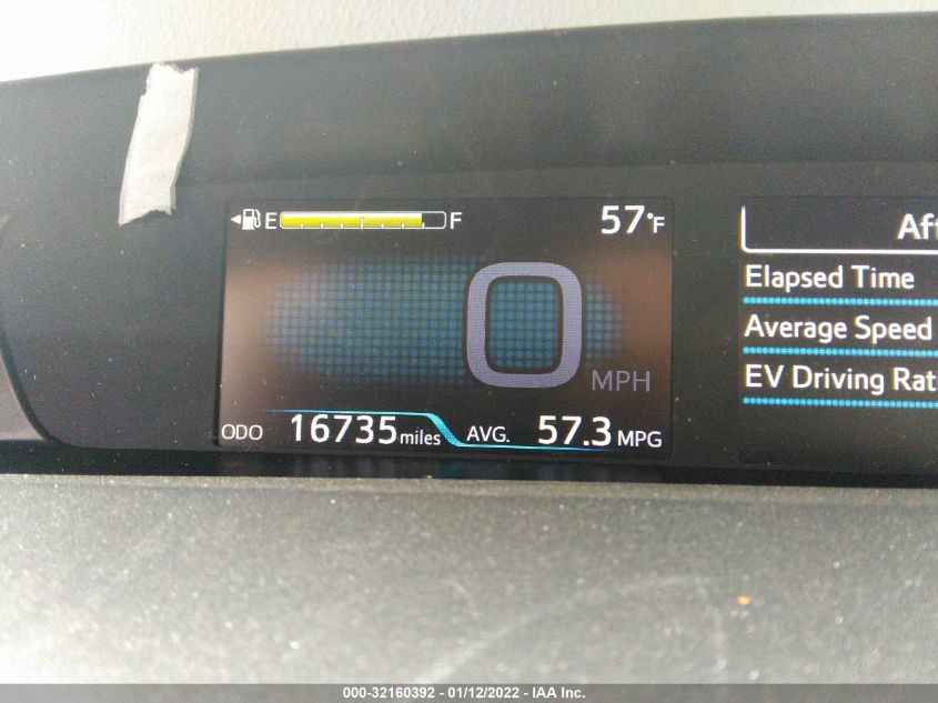 2019 TOYOTA PRIUS L ECO/LE/XLE/LIMITED JTDKARFUXK3078243