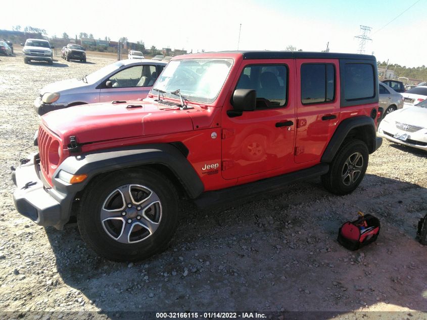 2018 JEEP WRANGLER UNLIMITED SPORT S 1C4HJXDG7JW177286