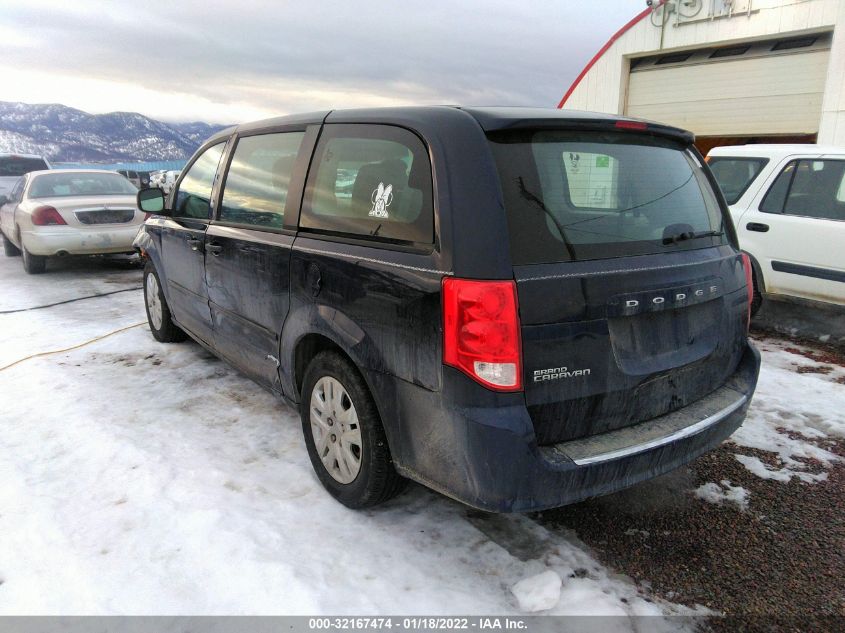 2013 DODGE GRAND CARAVAN AMERICAN VALUE PKG 2C4RDGBG4DR746929