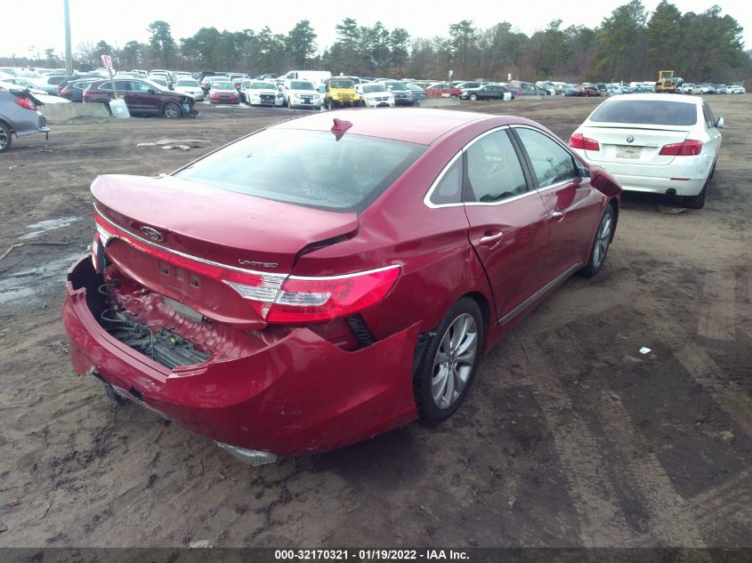 2014 HYUNDAI AZERA LIMITED KMHFH4JG7EA370963
