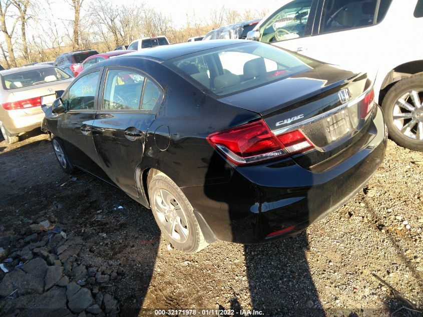 2013 HONDA CIVIC SDN LX 19XFB2F51DE060689