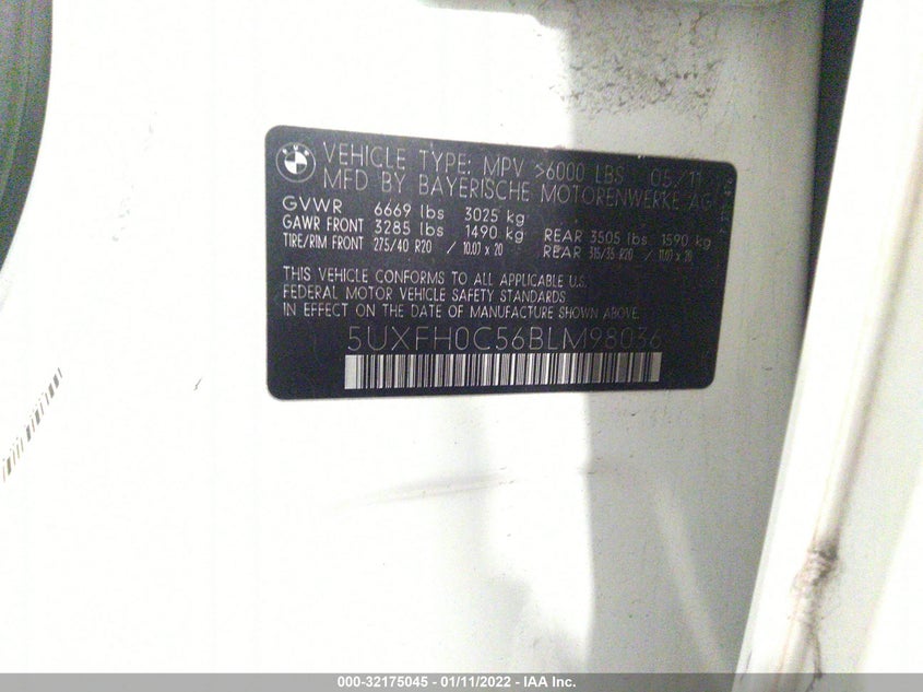 5UXFH0C56BLM98036 BMW X6 2011 Photo 9