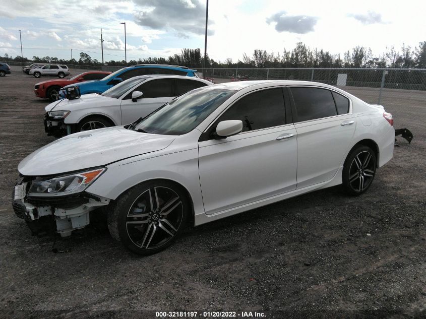 2016 HONDA ACCORD SEDAN SPORT 1HGCR2F57GA114049