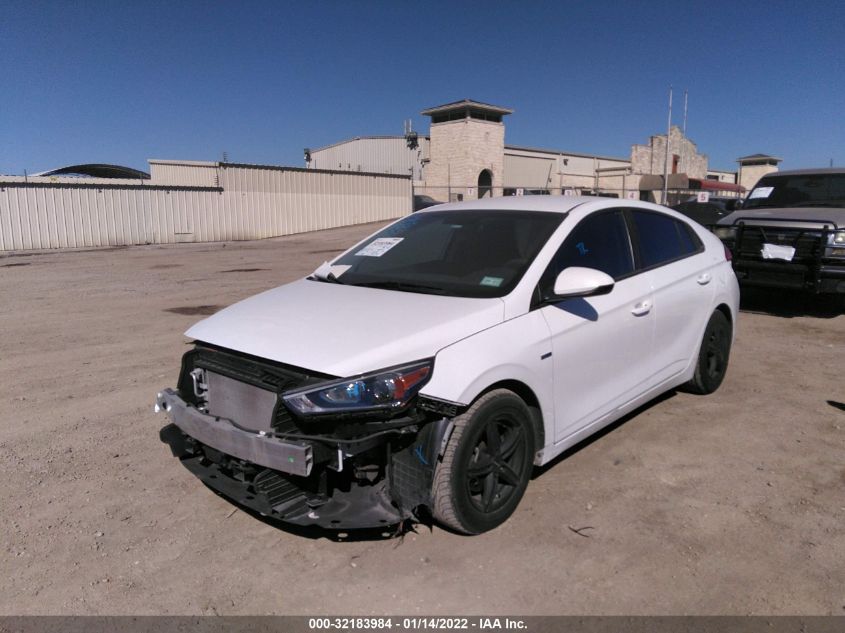 2017 HYUNDAI IONIQ HYBRID BLUE KMHC65LC1HU037072