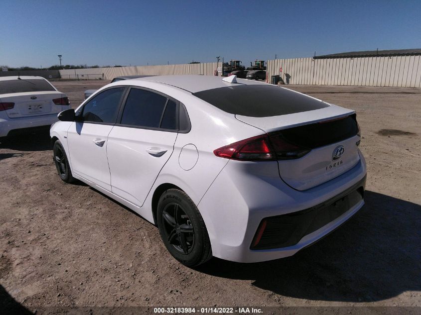 2017 HYUNDAI IONIQ HYBRID BLUE KMHC65LC1HU037072