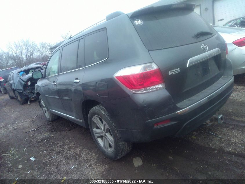 2013 TOYOTA HIGHLANDER LIMITED 5TDYK3EH6DS099441