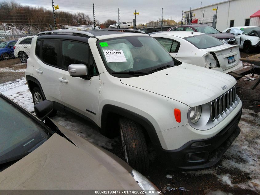 2016 JEEP RENEGADE LIMITED ZACCJBDT6GPC76259