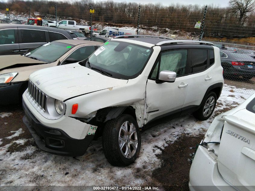 2016 JEEP RENEGADE LIMITED ZACCJBDT6GPC76259