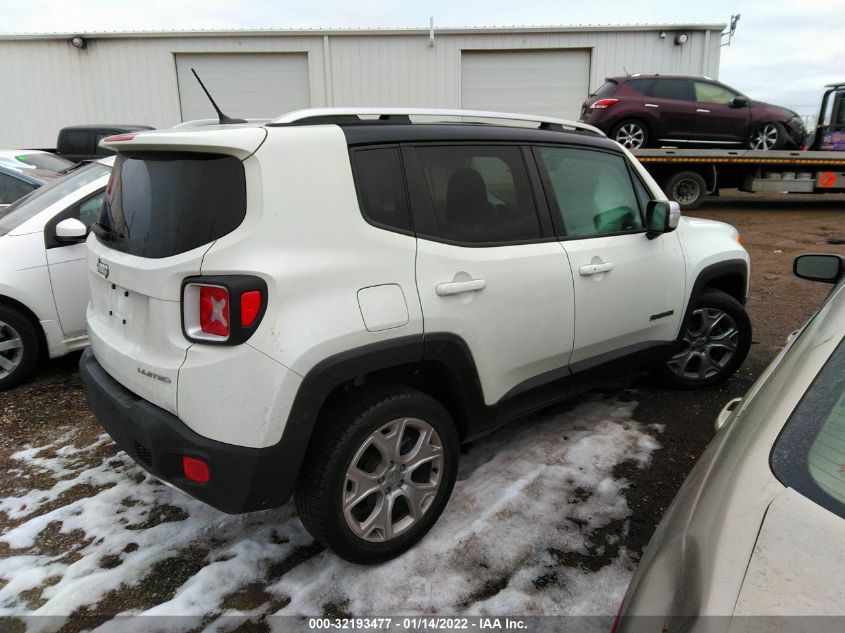 2016 JEEP RENEGADE LIMITED ZACCJBDT6GPC76259