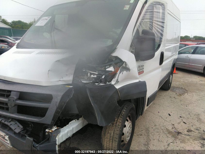 2018 RAM PROMASTER CARGO VAN 3C6TRVBG6JE114000