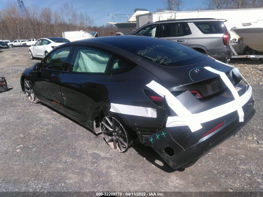 2021 TESLA MODEL 3 STANDARD RANGE PLUS 5YJ3E1EA0MF098881
