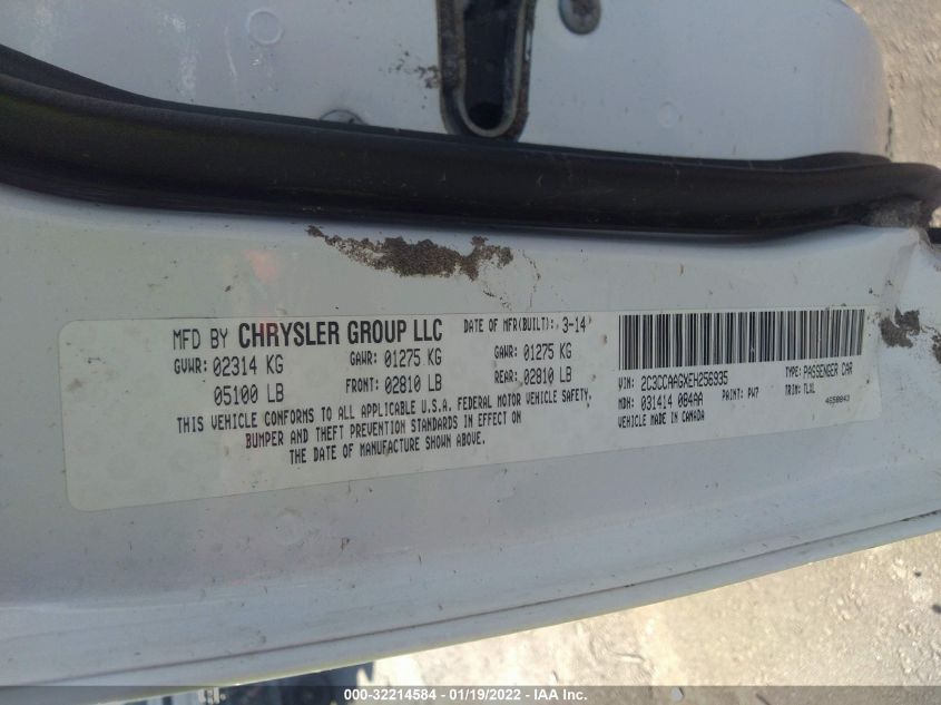 2014 CHRYSLER 300 2C3CCAAGXEH256935