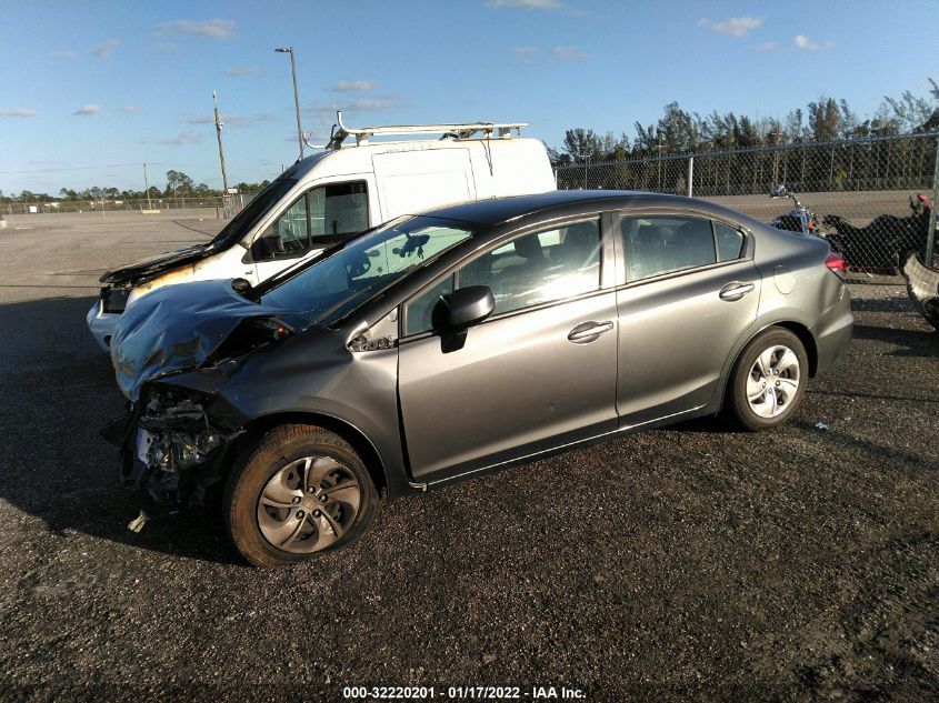 2013 HONDA CIVIC SDN LX 2HGFB2F51DH502585