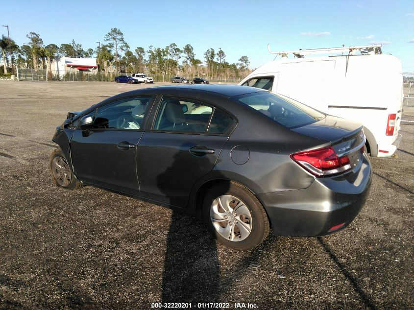 2013 HONDA CIVIC SDN LX 2HGFB2F51DH502585